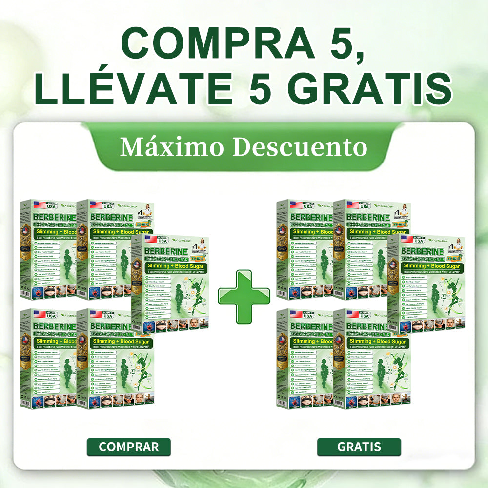 Parche Adelgazante con Nanagujas de Fósforo Negro Curalona® — Fórmula 12 en 1: Berberina + NMN + Vinagre de Sidra de Manzana | Potencia la quema de grasa y estabiliza el azúcar en sangre | Sea testigo de la transformación en solo 7 días