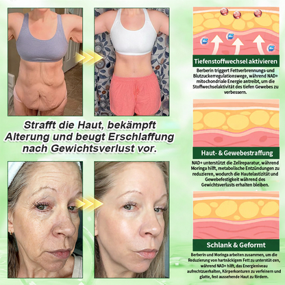 🇩🇪Neuheiten Heißer Verkauf丨Purelora® Moringa Berberinex NAD+ 10-in-1 Nano-Mikronadel-Patch (Nur einmal täglich, sichtbare Veränderungen in 7 Tagen) ✅ Für Übergewicht, lockere Haut, Diabetes, Schlafapnoe, Gelenkprobleme und mehr