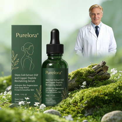 Purelora® Stem Cell–Derived EGF & Copper Peptide Activating Serum  (Deeply activates skin renewal from within for firmer, smoother-looking skin)