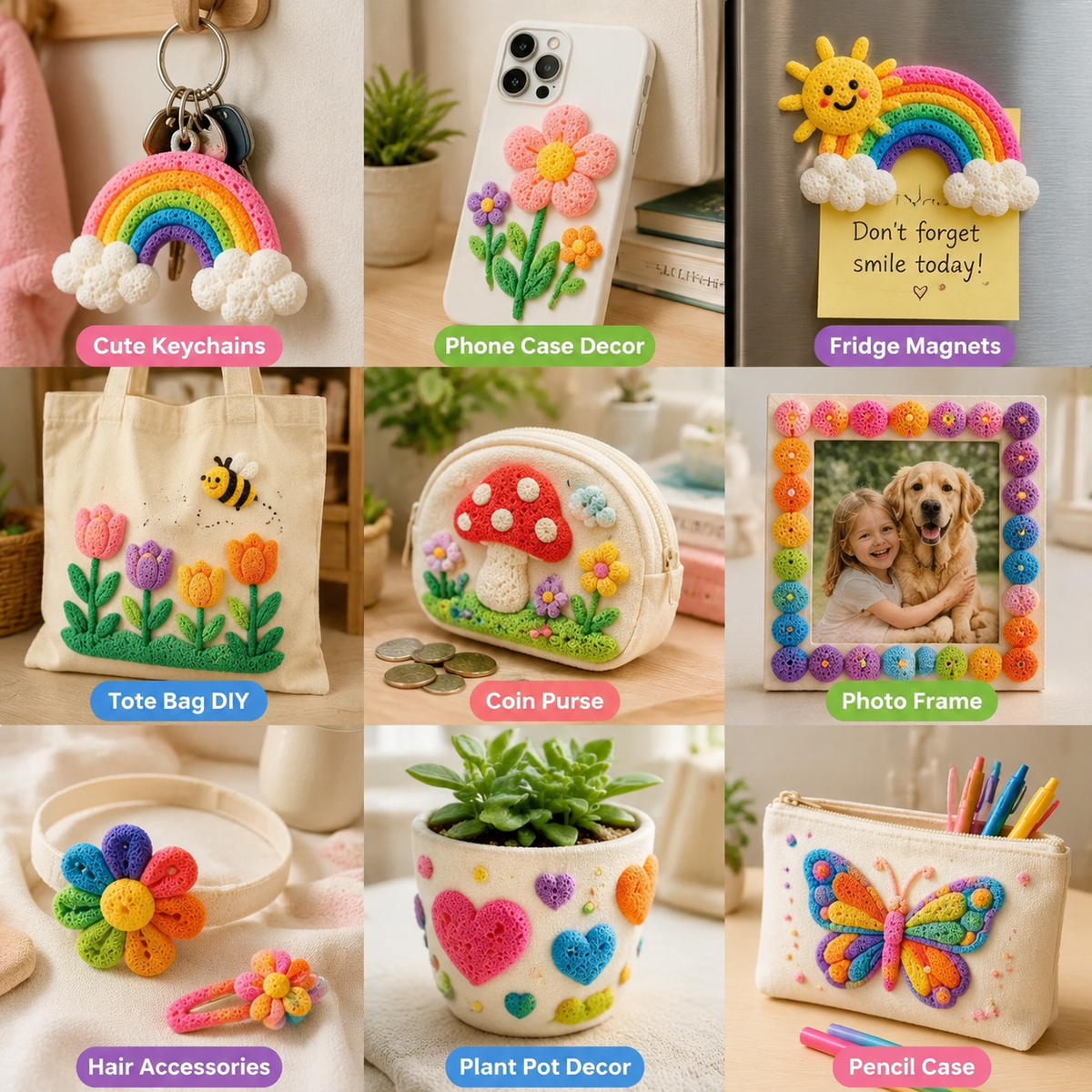 🎨Popcorn IEY® 3D Puffy Pens 18-Color Set | Magical Coloring Pens That “Rise” After Drawing | Kids’ Early Learning DIY Craft Gift Set