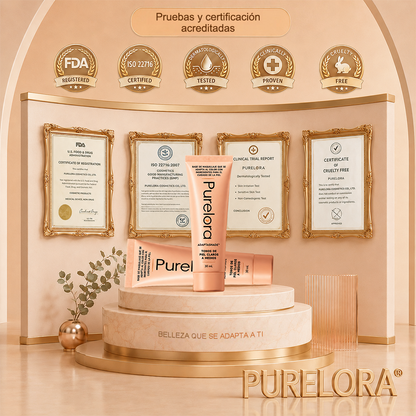 💖【Tienda Oficial】PURELORA® AdaptaShade Foundation — Base de maquillaje con cuidado de la piel que se adapta al tono