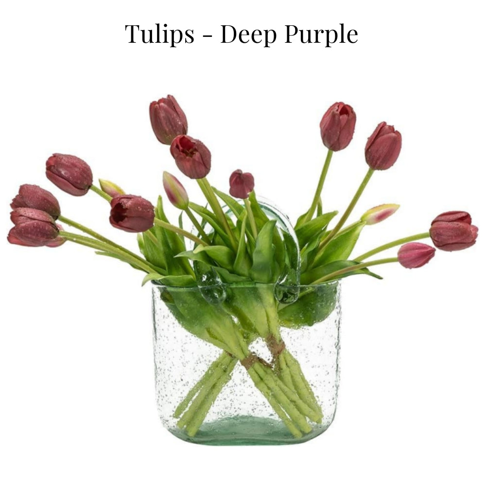 On Sale🔥Artificial Tulips Flowers - Real Touch Latex Bouquet - UV resistant, Waterproof,Windproof