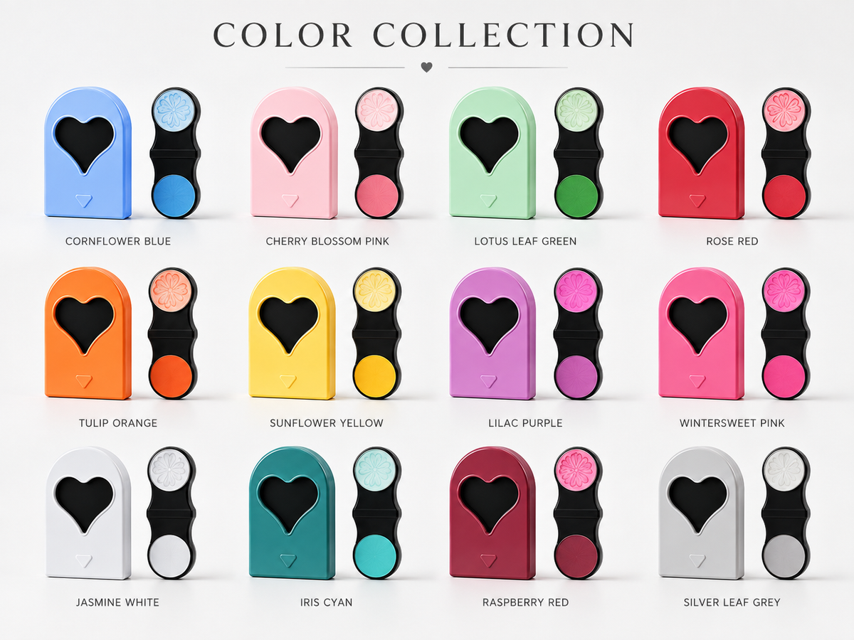 12-Color Heart Hair Chalk Set – One-Swipe Temporary Hair Color, Washable & Mixable, Pocket-Sized Color for Kids, Teens & Adults, Parties, Festivals & Cosplay