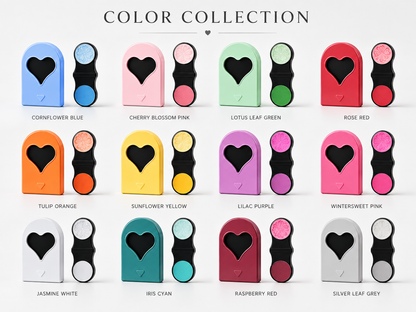 12-Color Heart Hair Chalk Set – One-Swipe Temporary Hair Color, Washable & Mixable, Pocket-Sized Color for Kids, Teens & Adults, Parties, Festivals & Cosplay