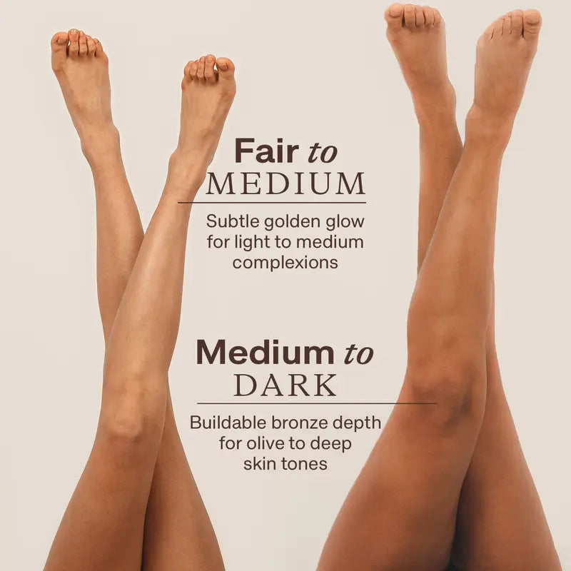 🇺🇸Purelora® Natural Olive Bronze Self Tanner Body Lotion – Gradual Sunless Glow, Even Application, No Orange Tint, Deep Hydration, Vegan & Cruelty-Free