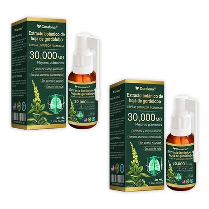 ✅ Tienda oficial insignia en EE. UU.: Spray limpiador pulmonar Curalona® con extracto de hoja de gordolobo (👨‍⚕️ Indicado para EPOC, asma, bronquitis crónica, infecciones respiratorias, cáncer de pulmón, sinusitis y otras afecciones pulmonares)