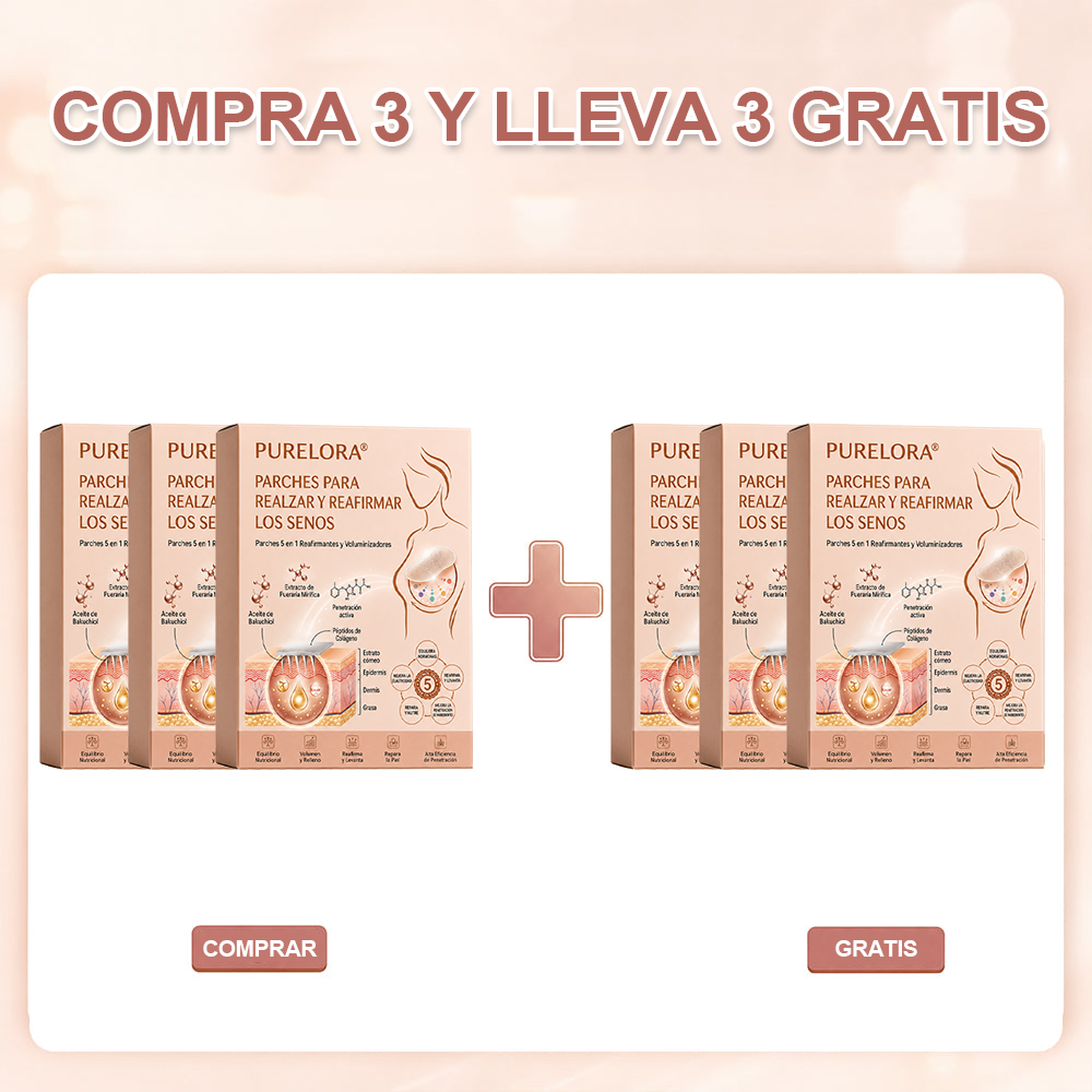 【Tienda Oficial】Purelora® Parche 5 en 1 para el Levantamiento y Reafirmación del Busto con Aceite de Bakuchiol
