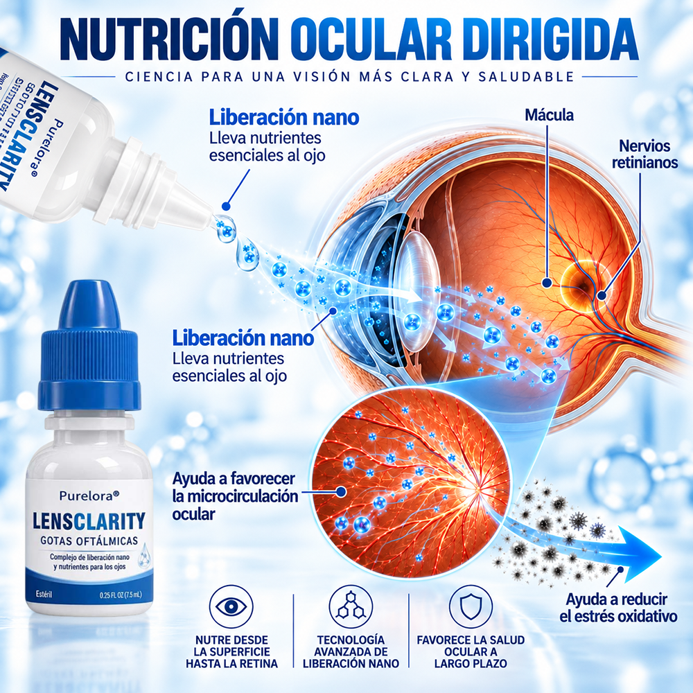 👨‍⚕️ 𝐏𝐔𝐑𝐄𝐋𝐎𝐑𝐀® Gotas oculares para la claridad visual ✅ Para ojos secos, visión borrosa y presbicia 💦