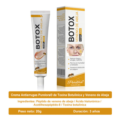 🔥 Último día de la oferta: 70% de descuento – Crema antiarrugas con veneno de abeja y efecto bótox Purelora®