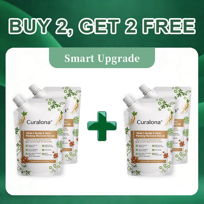 Curalona® 10-in-1 Scalp & Skin Firming, Sculpting & Anti-Hair Loss Renewal Serum  with Stem Cell–Derived Factors & Astaxanthin