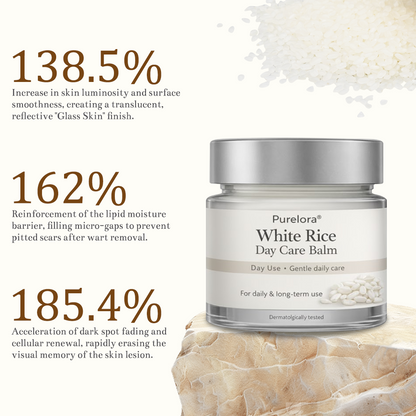 Purelora® Black and White Rice Day and Night Dual Repair Cream (Delays aging, repairs skin, removes warts, skin tags, and keratin buildup, providing 24-hour care for your skin)