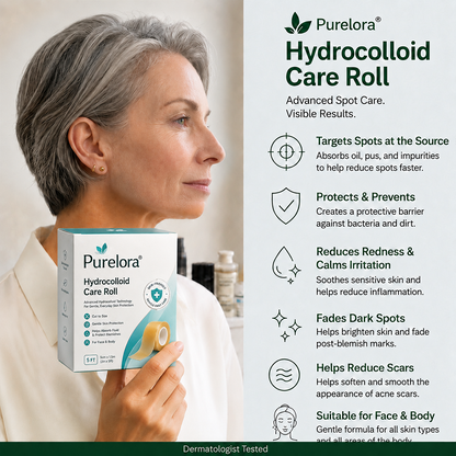 𝐎𝐟𝐟𝐢𝐜𝐢𝐚𝐥 𝐁𝐫𝐚𝐧𝐝 𝐒𝐭𝐨𝐫𝐞 |✅💎Purelora® 6-in-1 Hydrocolloid Care Roll – Acne Care, Oil Control, Post-Blemish Marks, Scar Care, Visible Spot Protection & Pore Care