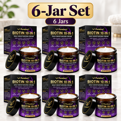 PURELORA® Biotin Daily Moisturizing Cream – 10-in-1 Formula for Everyday Skin Care