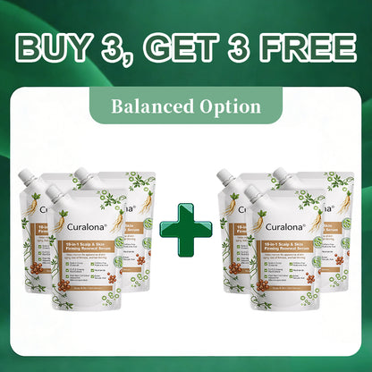 Curalona® 10-in-1 Scalp & Skin Firming, Sculpting & Anti-Hair Loss Renewal Serum  with Stem Cell–Derived Factors & Astaxanthin