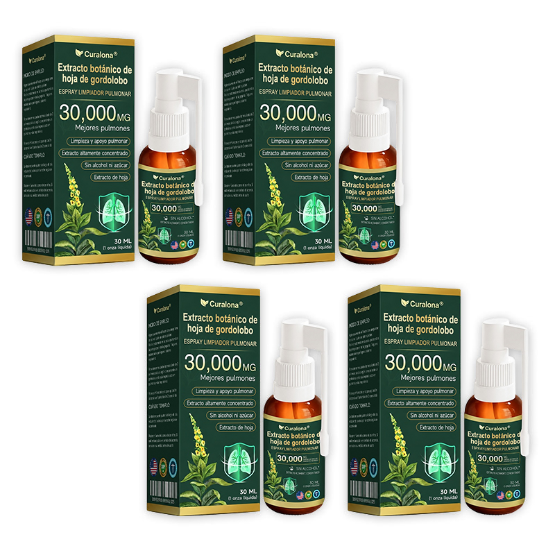 ✅ Tienda oficial insignia en EE. UU.: Spray limpiador pulmonar Curalona® con extracto de hoja de gordolobo (👨‍⚕️ Indicado para EPOC, asma, bronquitis crónica, infecciones respiratorias, cáncer de pulmón, sinusitis y otras afecciones pulmonares)