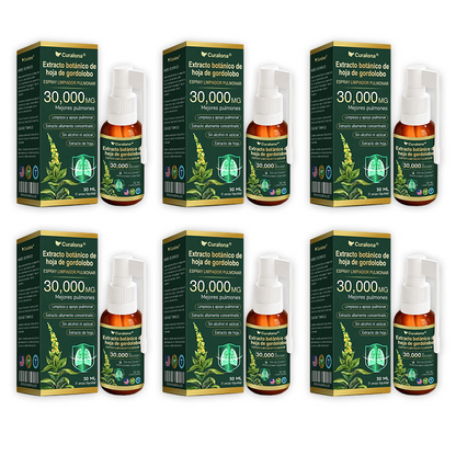 ✅ Tienda oficial insignia en EE. UU.: Spray limpiador pulmonar Curalona® con extracto de hoja de gordolobo (👨‍⚕️ Indicado para EPOC, asma, bronquitis crónica, infecciones respiratorias, cáncer de pulmón, sinusitis y otras afecciones pulmonares)