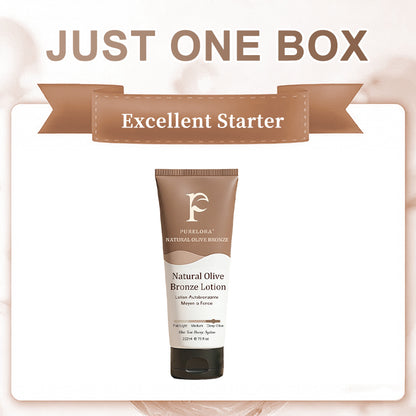 🇺🇸Purelora® Natural Olive Bronze Self Tanner Body Lotion – Gradual Sunless Glow, Even Application, No Orange Tint, Deep Hydration, Vegan & Cruelty-Free