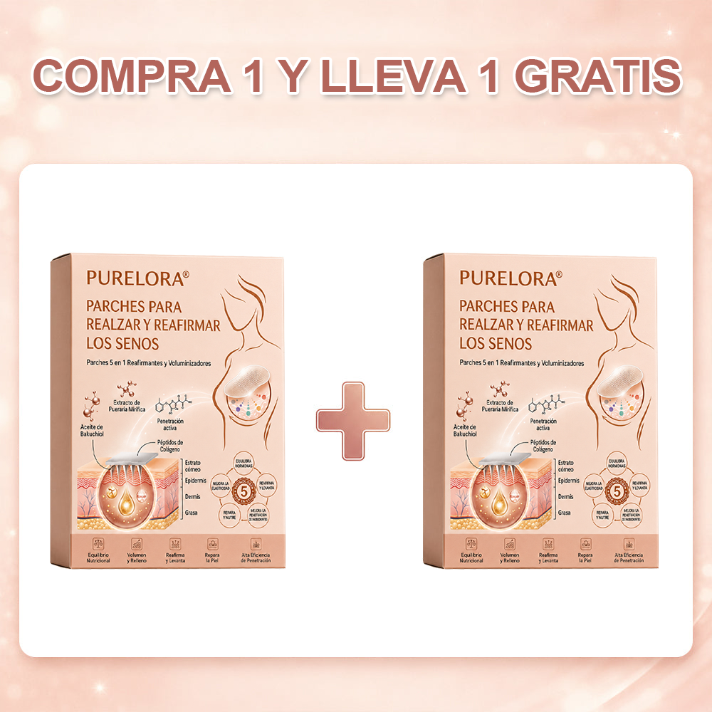【Tienda Oficial】Purelora® Parche 5 en 1 para el Levantamiento y Reafirmación del Busto con Aceite de Bakuchiol