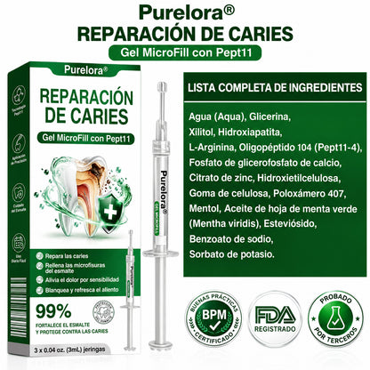 👨‍⚕️🦷✨𝐏𝐔𝐑𝐄𝐋𝐎𝐑𝐀® Gel MicroFill Pept11 Inverso de Cavidad