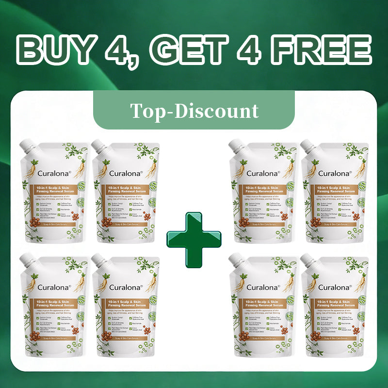 Curalona® 10-in-1 Scalp & Skin Firming, Sculpting & Anti-Hair Loss Renewal Serum  with Stem Cell–Derived Factors & Astaxanthin
