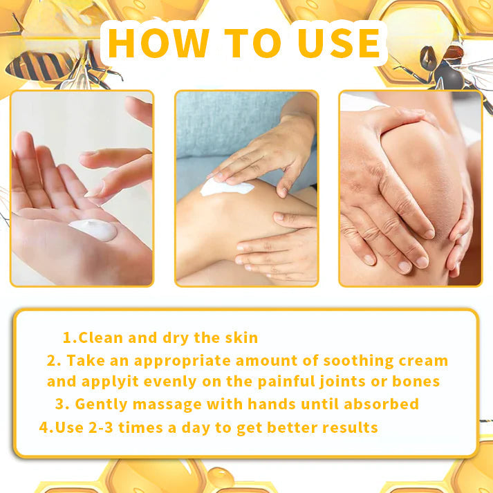 Crema Purelora® con toxina botulínica y veneno de abeja para el alivio del dolor y la regeneración ósea