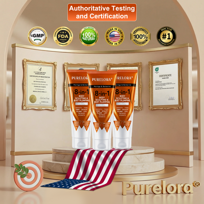 𝐎𝐟𝐟𝐢𝐜𝐢𝐚𝐥 𝐁𝐫𝐚𝐧𝐝 𝐒𝐭𝐨𝐫𝐞 |PURELORA® Moringa & Berberine 8-in-1 Body Sculpting & Bust Plumping Cream Smooth · Firm · Tone · Sculpt · Refresh · Hydrate · Plump · Lift