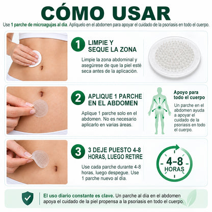 𝐏𝐔𝐑𝐄𝐋𝐎𝐑𝐀® 👩‍⚕️👩‍⚕️ Parche de nanomicroagujas 10 en 1 con péptido antagonista de IL-23R e indirubina (ayuda a reducir el enrojecimiento visible y la descamación, calma la sequedad y la picazón, y favorece el refuerzo y la reparación de la barrera cutánea)