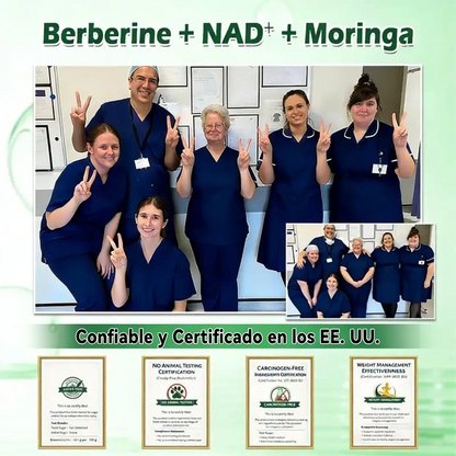Tienda Oficial de EE. UU. 🇺🇸  | 🧑‍⚕️🩺 Curalona® Moringa · Berberina × NAD+ Parche nanomicron avanzado 10 en 1: resultados visibles en 2 días