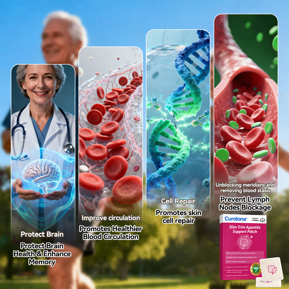 【10-in-1 Botanical Support 🌿】Curalona® Slim Trim Appetite Support Patch (💧 Just Once a Day · 7-Day Supply) ✅ Supports Appetite Regulation, Metabolic Wellness & Daily Energy