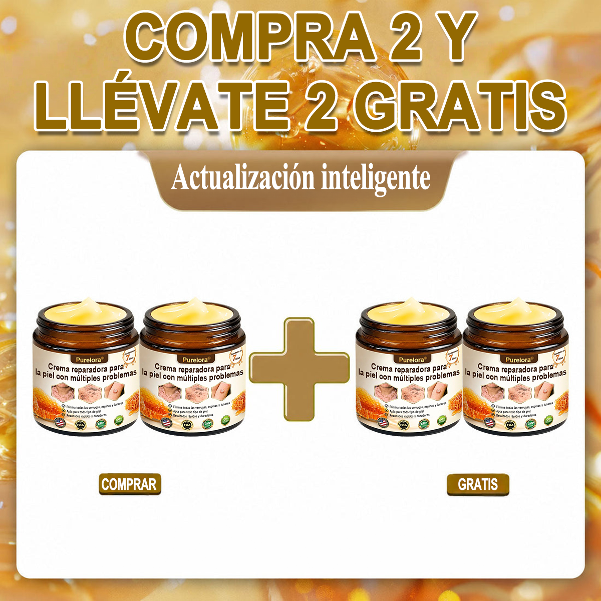 ✨🐝 Purelora® Crema de Reposición de Crema de Sol de Monocromo (Un solo producto para reposición) 𝐢𝐧𝐟𝐥𝐚𝐦𝐦𝐚𝐭𝐢𝐨𝐧, 𝐝𝐫𝐲𝐧𝐞𝐬𝐬, 𝐚𝐠𝐢𝐧𝐠, 𝐩𝐢𝐠𝐦𝐞𝐧𝐭𝐚𝐭𝐢𝐨𝐧, 𝐚𝐧𝐝 𝐯𝐢𝐬𝐢𝐛𝐥𝐞 𝐬𝐤𝐢𝐧 𝐝𝐚𝐦𝐚𝐠𝐞.)