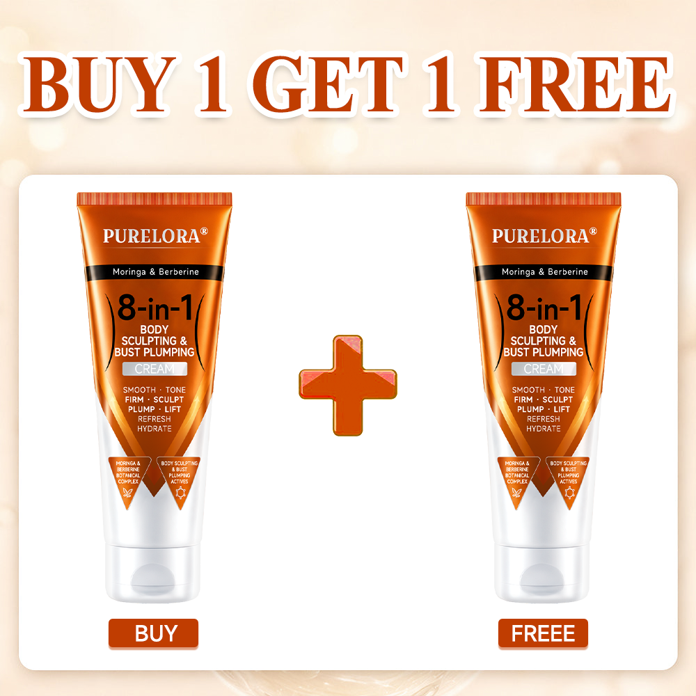 𝐎𝐟𝐟𝐢𝐜𝐢𝐚𝐥 𝐁𝐫𝐚𝐧𝐝 𝐒𝐭𝐨𝐫𝐞 |PURELORA® Moringa & Berberine 8-in-1 Body Sculpting & Bust Plumping Cream Smooth · Firm · Tone · Sculpt · Refresh · Hydrate · Plump · Lift