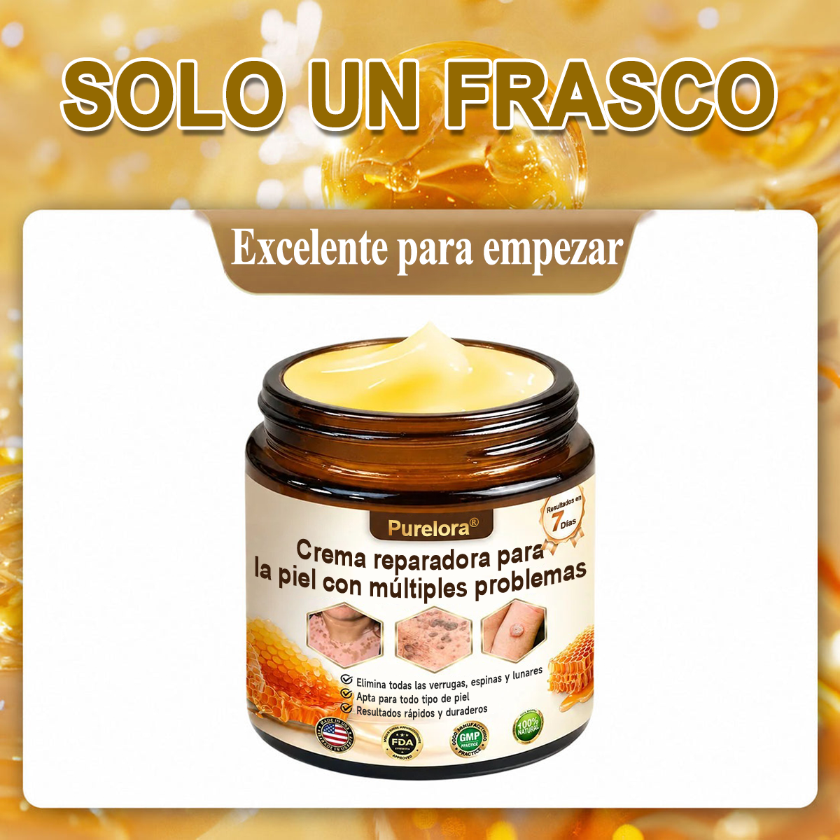 ✨🐝 Purelora® Crema de Reposición de Crema de Sol de Monocromo (Un solo producto para reposición) 𝐢𝐧𝐟𝐥𝐚𝐦𝐦𝐚𝐭𝐢𝐨𝐧, 𝐝𝐫𝐲𝐧𝐞𝐬𝐬, 𝐚𝐠𝐢𝐧𝐠, 𝐩𝐢𝐠𝐦𝐞𝐧𝐭𝐚𝐭𝐢𝐨𝐧, 𝐚𝐧𝐝 𝐯𝐢𝐬𝐢𝐛𝐥𝐞 𝐬𝐤𝐢𝐧 𝐝𝐚𝐦𝐚𝐠𝐞.)