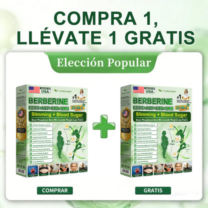 Parche Adelgazante con Nanagujas de Fósforo Negro Curalona® — Fórmula 12 en 1: Berberina + NMN + Vinagre de Sidra de Manzana | Potencia la quema de grasa y estabiliza el azúcar en sangre | Sea testigo de la transformación en solo 7 días