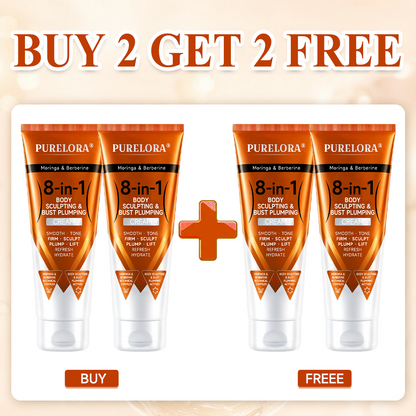 𝐎𝐟𝐟𝐢𝐜𝐢𝐚𝐥 𝐁𝐫𝐚𝐧𝐝 𝐒𝐭𝐨𝐫𝐞 |PURELORA® Moringa & Berberine 8-in-1 Body Sculpting & Bust Plumping Cream Smooth · Firm · Tone · Sculpt · Refresh · Hydrate · Plump · Lift