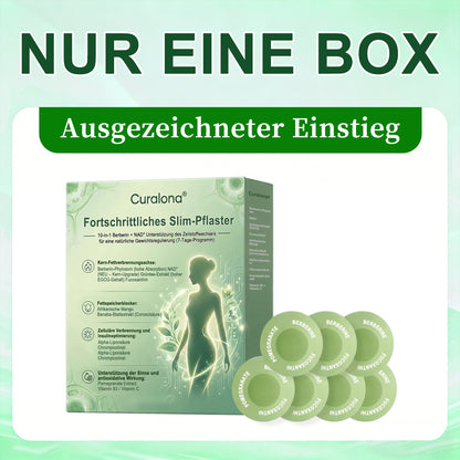 Curalona® Advanced Slim Patch – 10-in-1 Berberin- & NAD⁺-basierte zelluläre Stoffwechselunterstützung für eine natürliche Gewichtskontrolle (7-Tage-Programm)