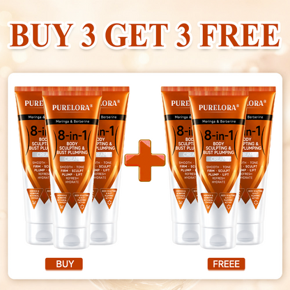 𝐎𝐟𝐟𝐢𝐜𝐢𝐚𝐥 𝐁𝐫𝐚𝐧𝐝 𝐒𝐭𝐨𝐫𝐞 |PURELORA® Moringa & Berberine 8-in-1 Body Sculpting & Bust Plumping Cream Smooth · Firm · Tone · Sculpt · Refresh · Hydrate · Plump · Lift
