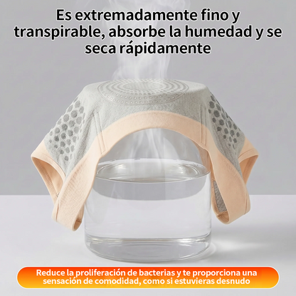 🔥 Tienda oficial de la marca | ✅LUCKYSONG® Ropa interior moldeadora 6 en 1 para mujer (Moringa y Berberina) — Bragas de compresión térmica con efecto moldeador e infusión de Bakuchiol, control de cintura y abdomen.