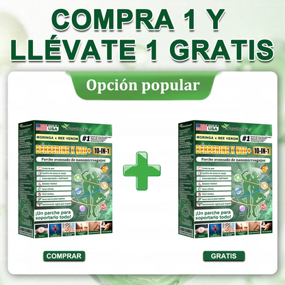 Tienda Oficial de EE. UU. 🇺🇸  | 🧑‍⚕️🩺 Curalona® Moringa · Berberina × NAD+ Parche nanomicron avanzado 10 en 1: resultados visibles en 2 días