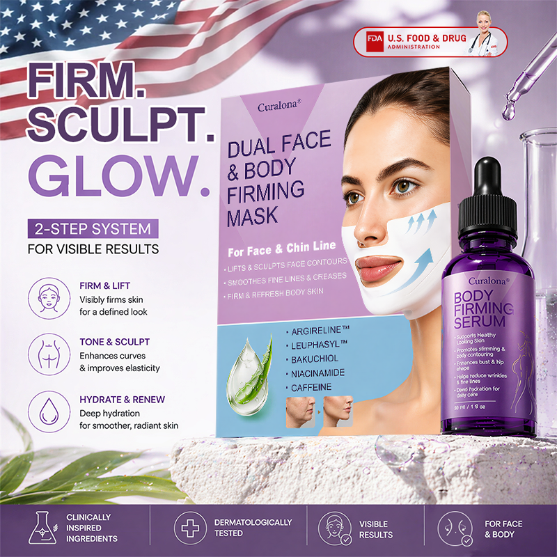 🔥 New Arrival |Curalona® 2-in-1 Bakuchiol Peptide Lifting Mask + Firming Body Serum – Firm & Tighten · Smooth Fine Lines · Enhance Elasticity · Support Metabolic Balance · Visible Results in 7 Days