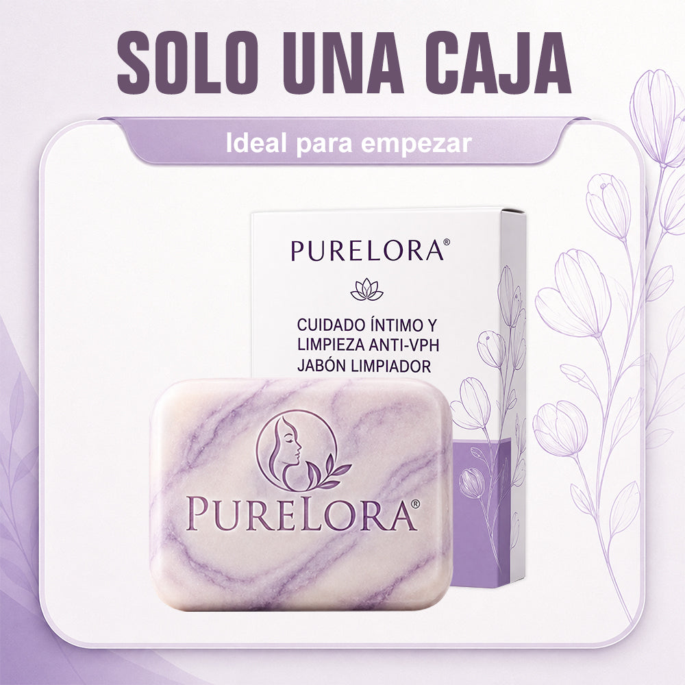 PURELORA® Yoni & Wart Relief Bar Soap | pH-Balanced with Boric Acid & Tea Tree Oil | 2-in-1 Intimate Care & Skin Clarifying Bar | Women's Daily Wash