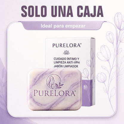 PURELORA® Yoni & Wart Relief Bar Soap | pH-Balanced with Boric Acid & Tea Tree Oil | 2-in-1 Intimate Care & Skin Clarifying Bar | Women's Daily Wash