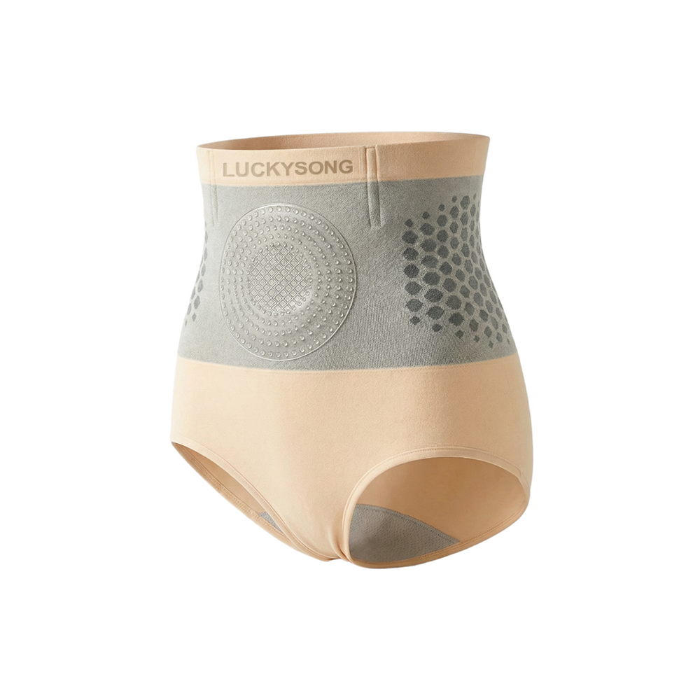 🔥 Tienda oficial de la marca | ✅LUCKYSONG® Ropa interior moldeadora 6 en 1 para mujer (Moringa y Berberina) — Bragas de compresión térmica con efecto moldeador e infusión de Bakuchiol, control de cintura y abdomen.