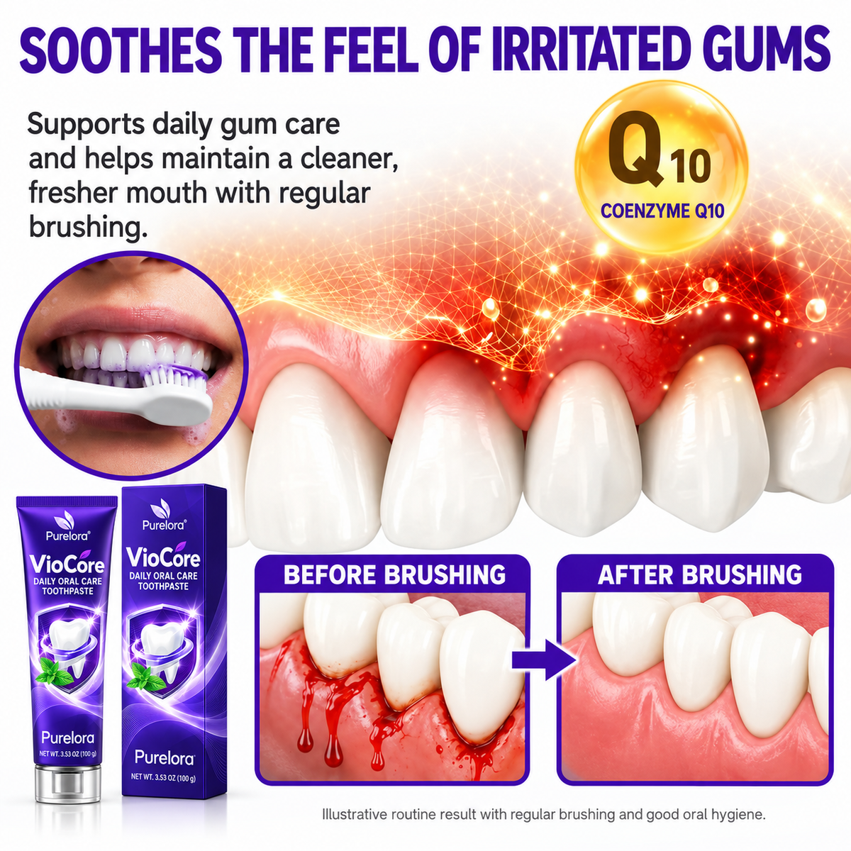 Purelora® VioCore Daily Oral Care Toothpaste