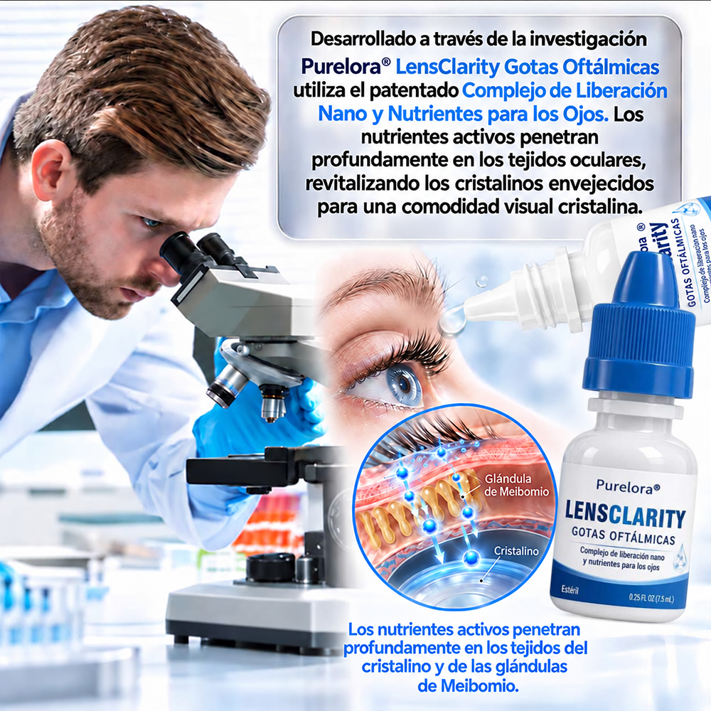 👨‍⚕️ 𝐏𝐔𝐑𝐄𝐋𝐎𝐑𝐀® Gotas oculares para la claridad visual ✅ Para ojos secos, visión borrosa y presbicia 💦