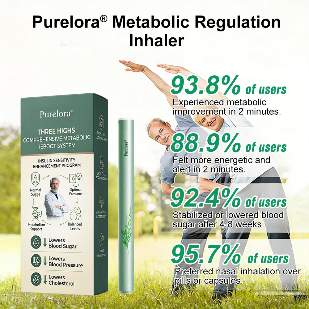 🇺🇸 Purelora® Metabolic Regulation Inhaler — Targeting (🩸Blood Sugar Fluctuations, ❤️Unstable Blood Pressure, 🫀Abnormal Lipid Levels, 😴Post-Meal Fatigue, 💓Heart Palpitations & Dizziness, ⚡Sluggish Metabolism, 🔥Inflammatory Burde
