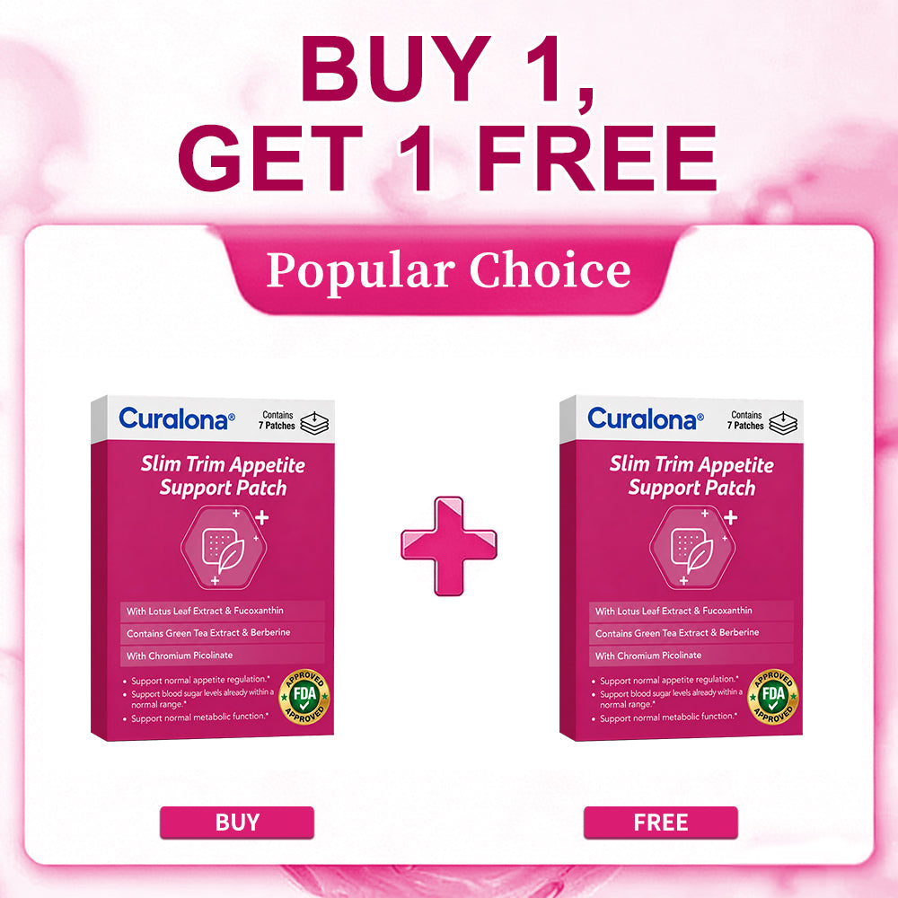 【10-in-1 Botanical Support 🌿】Curalona® Slim Trim Appetite Support Patch (💧 Just Once a Day · 7-Day Supply) ✅ Supports Appetite Regulation, Metabolic Wellness & Daily Energy