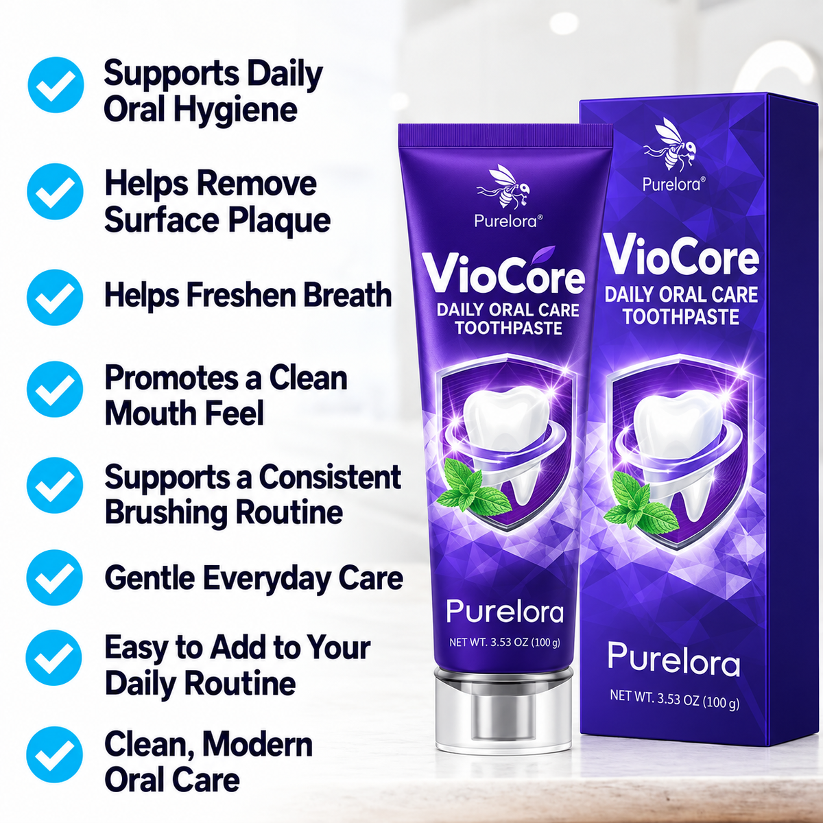 Purelora® VioCore Daily Oral Care Toothpaste