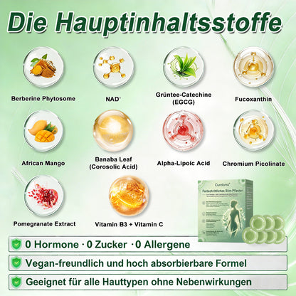 Curalona® Advanced Slim Patch – 10-in-1 Berberin- & NAD⁺-basierte zelluläre Stoffwechselunterstützung für eine natürliche Gewichtskontrolle (7-Tage-Programm)