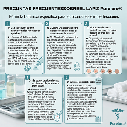 Tienda oficial de la marca | ✅💎 Purelora® Lápiz avanzado de 7 días para la eliminación segura de imperfecciones y cicatrices (aplicador roll-on: sin dolor ni cicatrices)