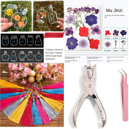 LAST DAY 85% OFF🔥Transparent Dried Flower Bookmarks